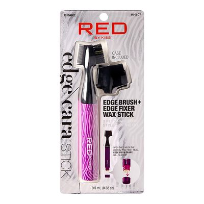 Edge Cara with Edge Fixer Wax 3-in-1 Smart Edge Styler-Grape