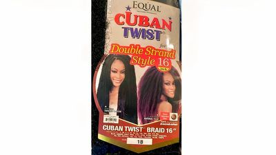 Shake-N-Go Equal Cuban Twist Braid 16&quot; Double Strand Style Color: 1B