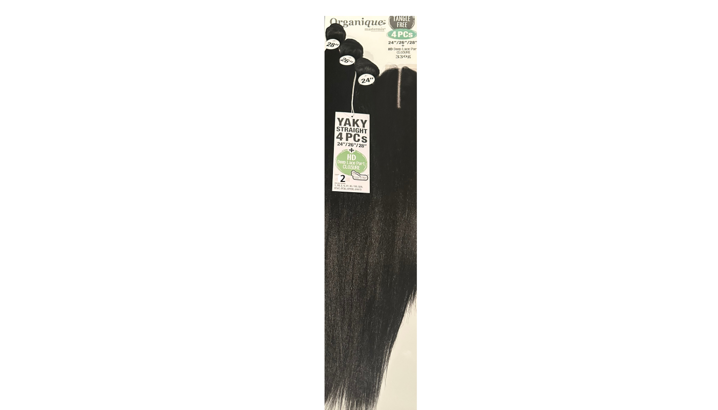 Shake N Go Organique Mastermix 4pcs Yaky Straight 24&quot;/26&quot;/28&quot; Color: 2