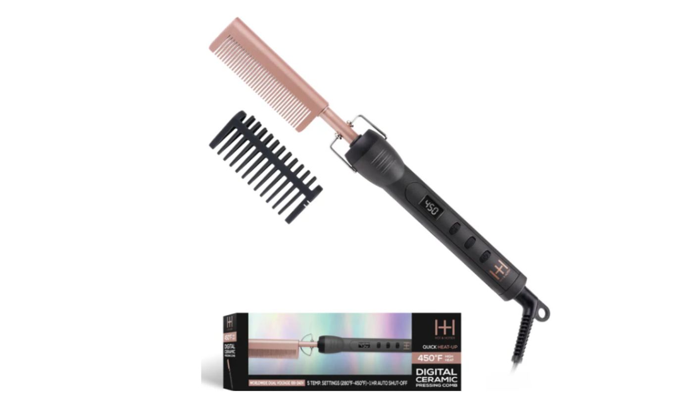 Hot &amp; Hotter Digital Ceramic Pressing Hot Comb