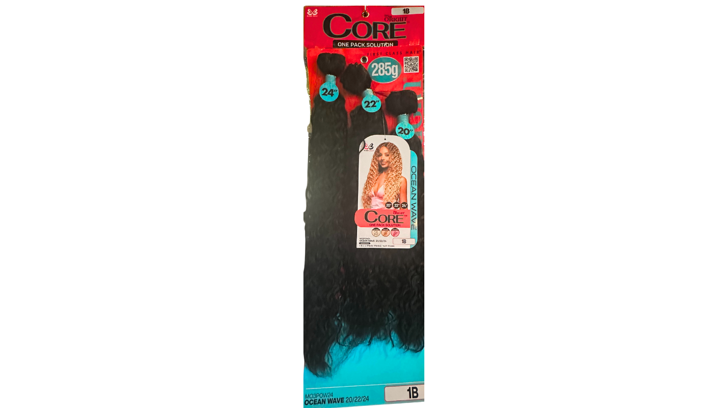 Bobbi Boss Miss Origin CORE 3PCS Ocean Wave 20&quot;/22&quot;/24&quot; Color:1B