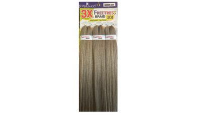 Freetress 3x Braid 301 28” Color: Brown-Ash Freetress 3x Braid 301 28” Color: Brown-Ash