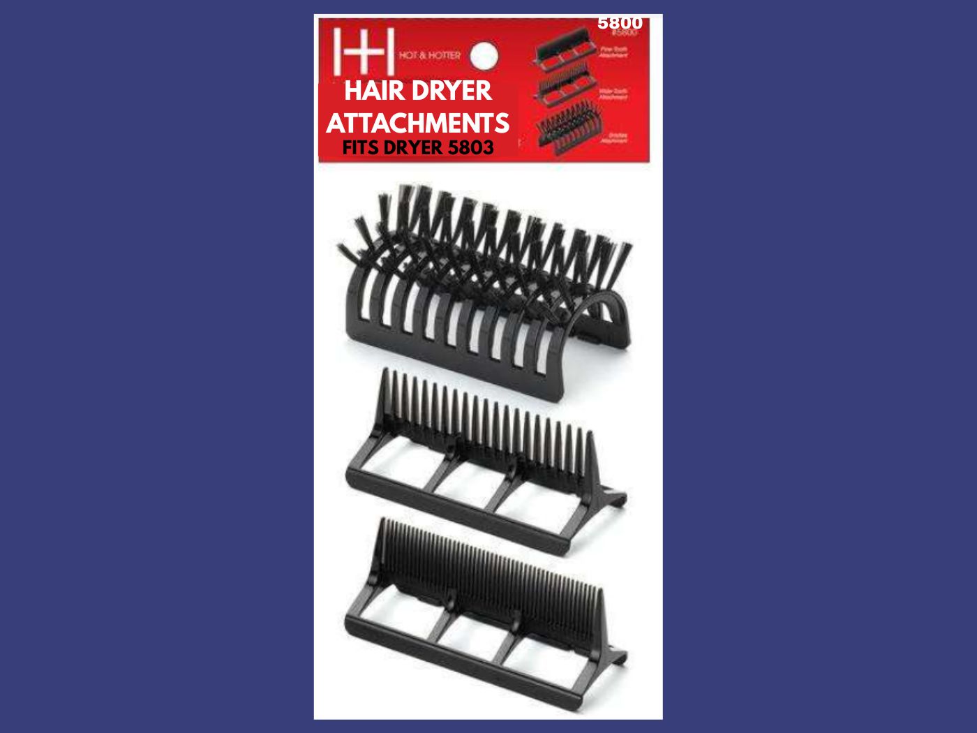Hot & Hotter Hair Dryer Attachment 3 Pack-For Dryer 5803 Hot & Hotter Hair Dryer Attachment 3 Pack-For Dryer 5803