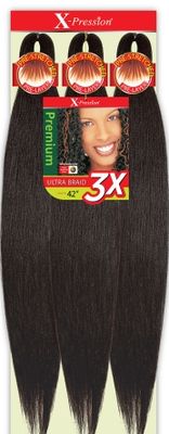 X-Pression Outre 3x 42" Color: 1B (braid length 21”) X-Pression Outre 3x 42" Color: 1B (braid length 21”)