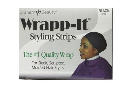 Wrapp-It Styling Strips Black 40ct