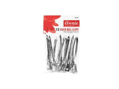 Annie 12pk Metal Duck Bill Clips