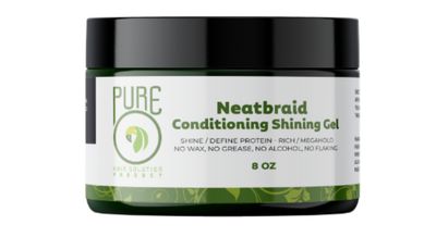 Pure O Natural Neat Braid Conditioning Shining Gel 8oz Pure O Natural Neat Braid Conditioning Shining Gel 8oz