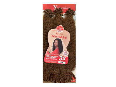 X-Pression Twisted Up 3X Springy Afro Twist 16" Color:30