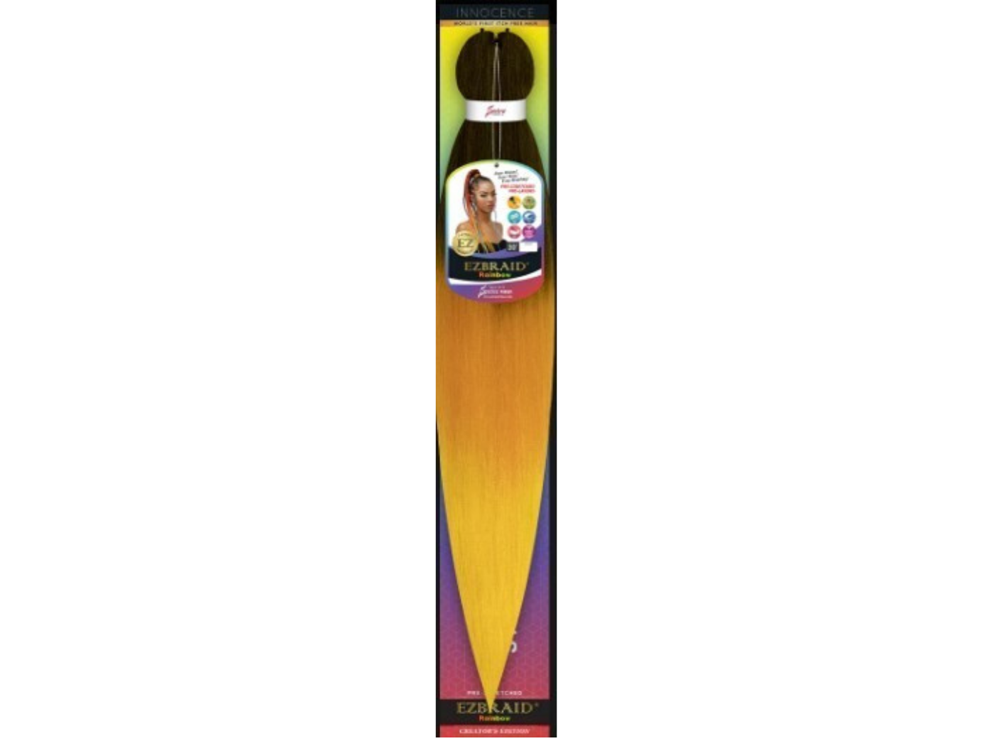 Spetra EZ Braid Rainbow 30" COLOR: 1B Orange Yellow