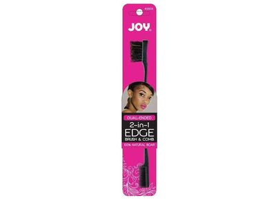 Dual-Ended 2-In-1 Edge Brush &amp; Comb