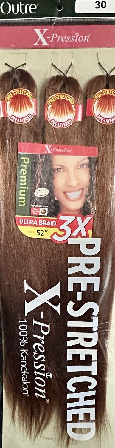 X-Pression Outre 3x 52" Color: 30 (braid length 26”)