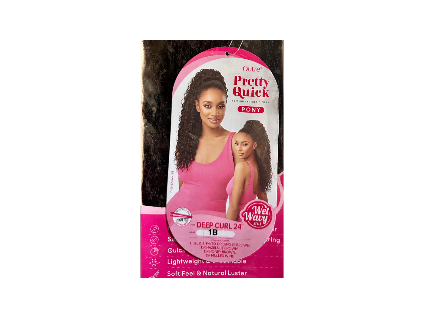 Outre Pretty Quick Pony Deep Curl 24" Color: 1B