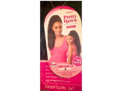 Outre Pretty Quick Pony-Deep Curl 24"- Color:2