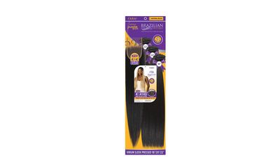 Outre Purple Pack Brazilian Boutique Virgin Sleek Pressed Natural Black 18" 20" 22"