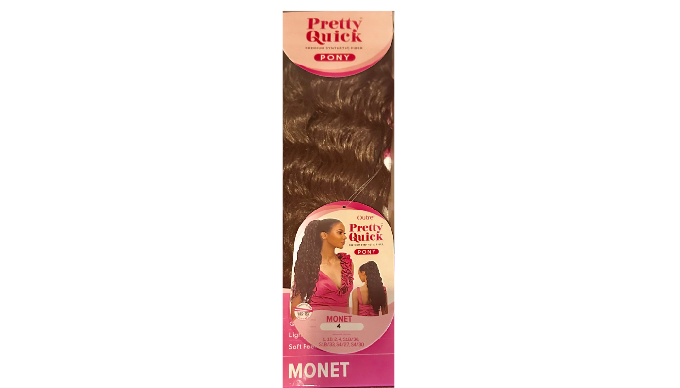 Outre Pretty Quick Synthetic Ponytail - Monet 28" Color: 4