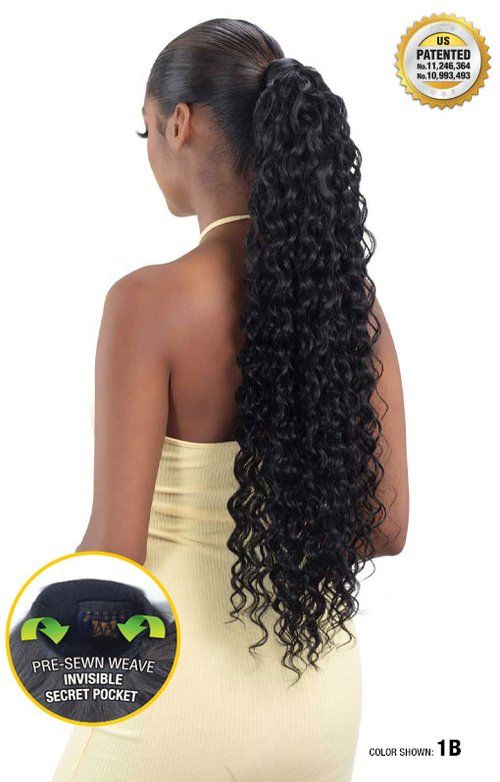 Secret Pocket Pony Pro - SPANISH CURL 26" Color:1B
