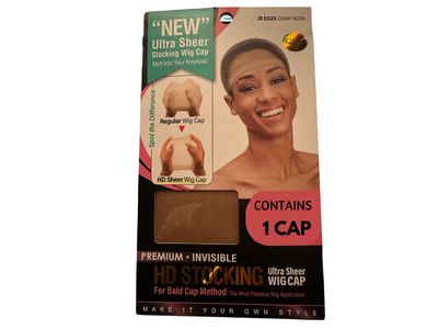 Hd Stocking Ultra Sheer Wig Cap-Dark Nude-1PC