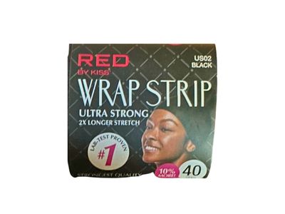 Red By Kiss Wrap Strip Black 40ct