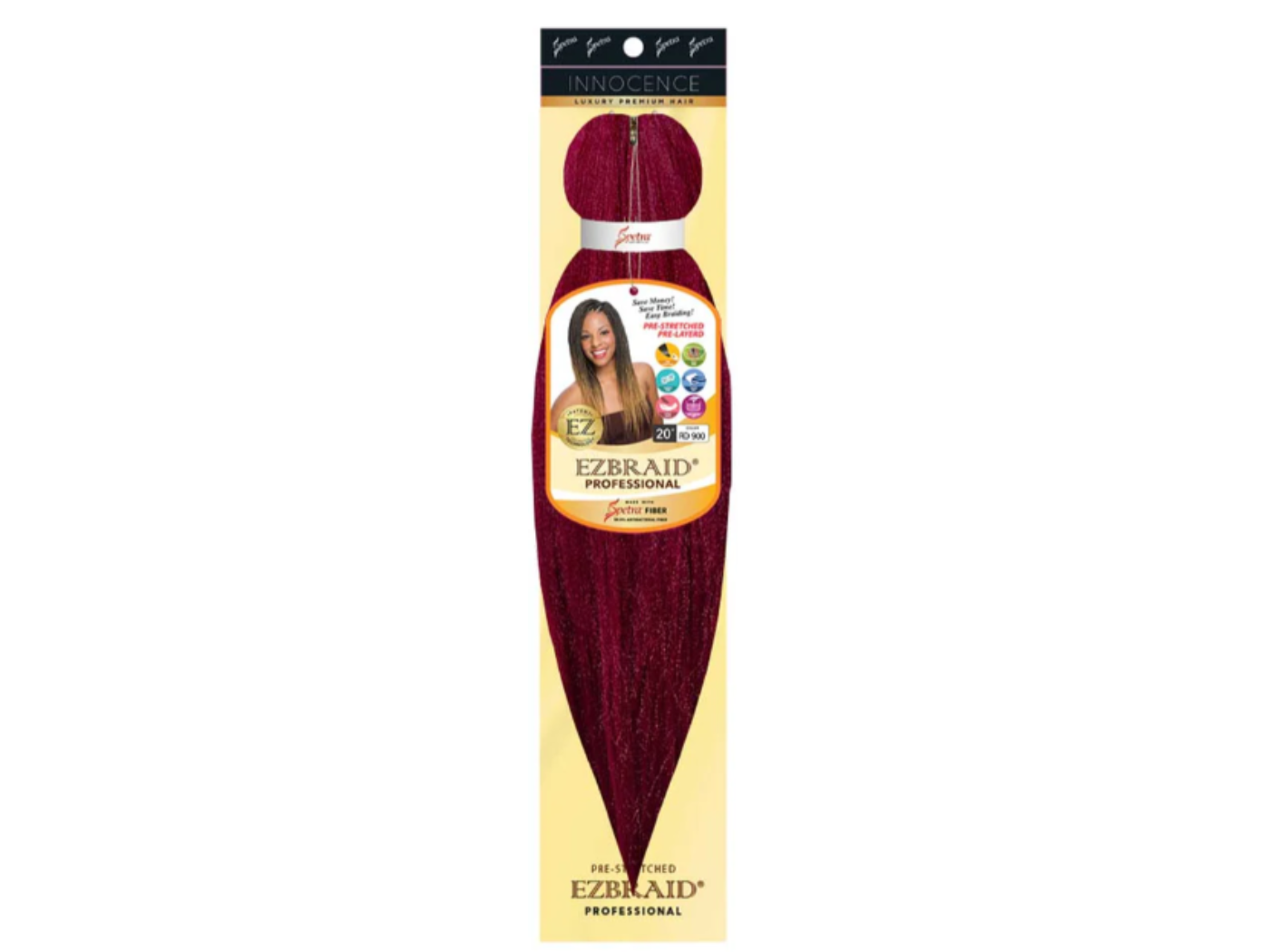 Spetra EZ Braid 1X 20" Color: 900(Dark Red)