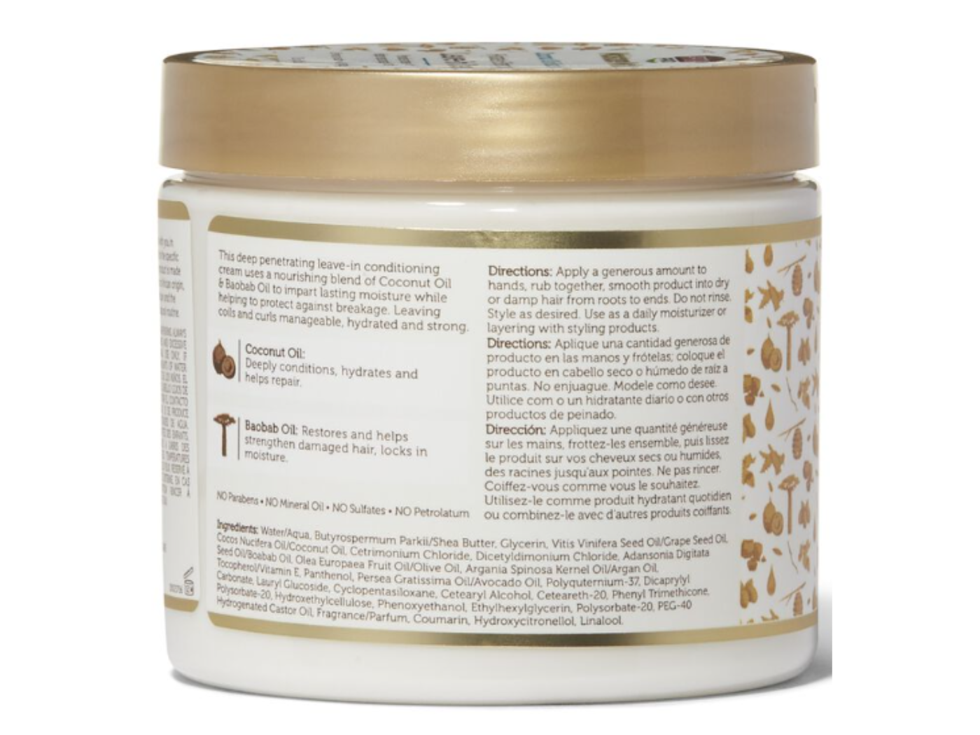 African Pride Moisture Miracle Hydrate &amp; Strengthen Leave-in Cream 15oz