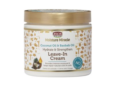 African Pride Moisture Miracle Hydrate &amp; Strengthen Leave-in Cream 15oz