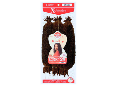 X-Pression Twisted Up 3X Springy Afro Twist 16" Color:2T1B/30