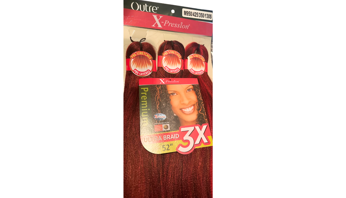 X-Pression Outre 3x 52" Color: M950/425/350/130S (braid length 26”)