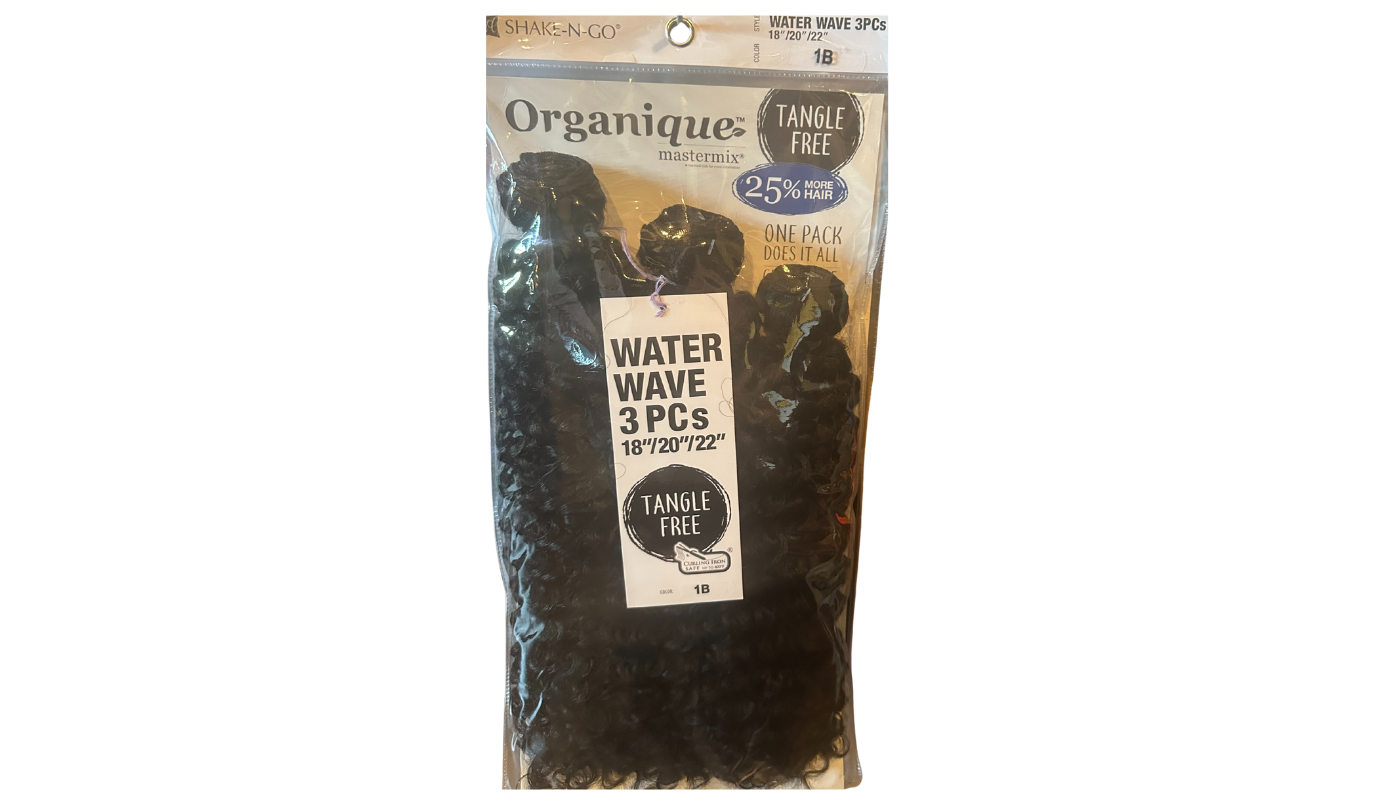 Shake N Go Organique Mastermix 3pcs Water Wave 18"/20"/22" Color: 1B