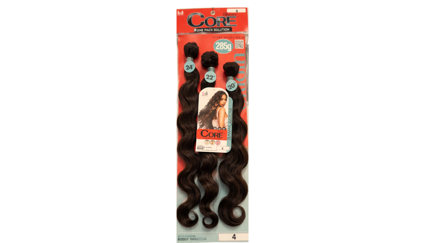 Bobbi Boss Miss Origin CORE 3PCS Body Wave 20"/22"/24" Color: 4