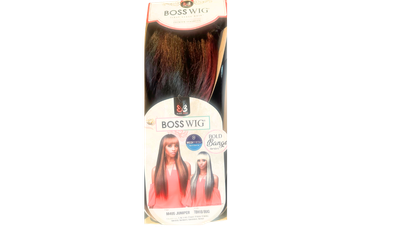 Bobbi Boss Bang Full Wig-JUNIPER Color: TBH1B/BUG