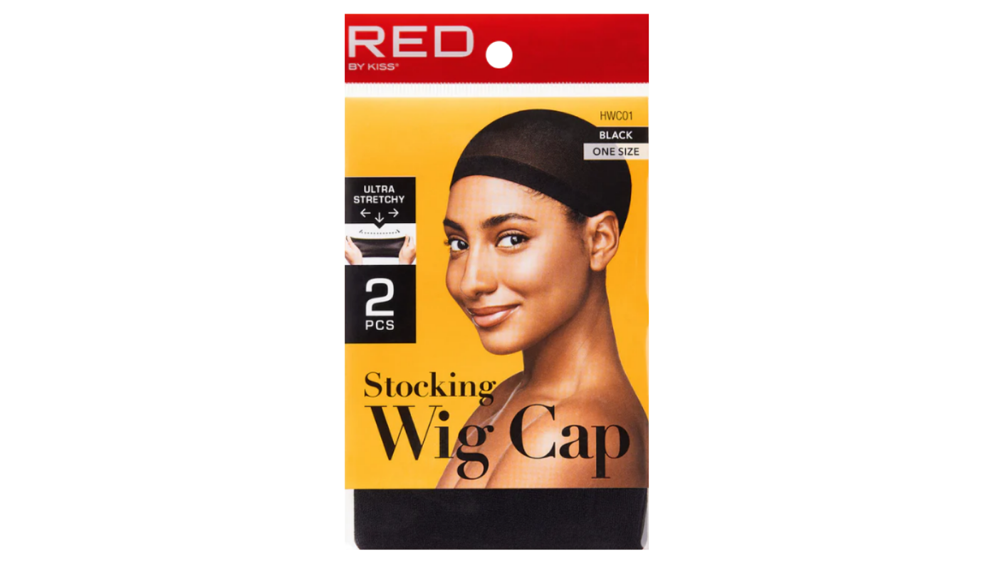 Red by Kiss Stocking Wig Cap- 2pc Black