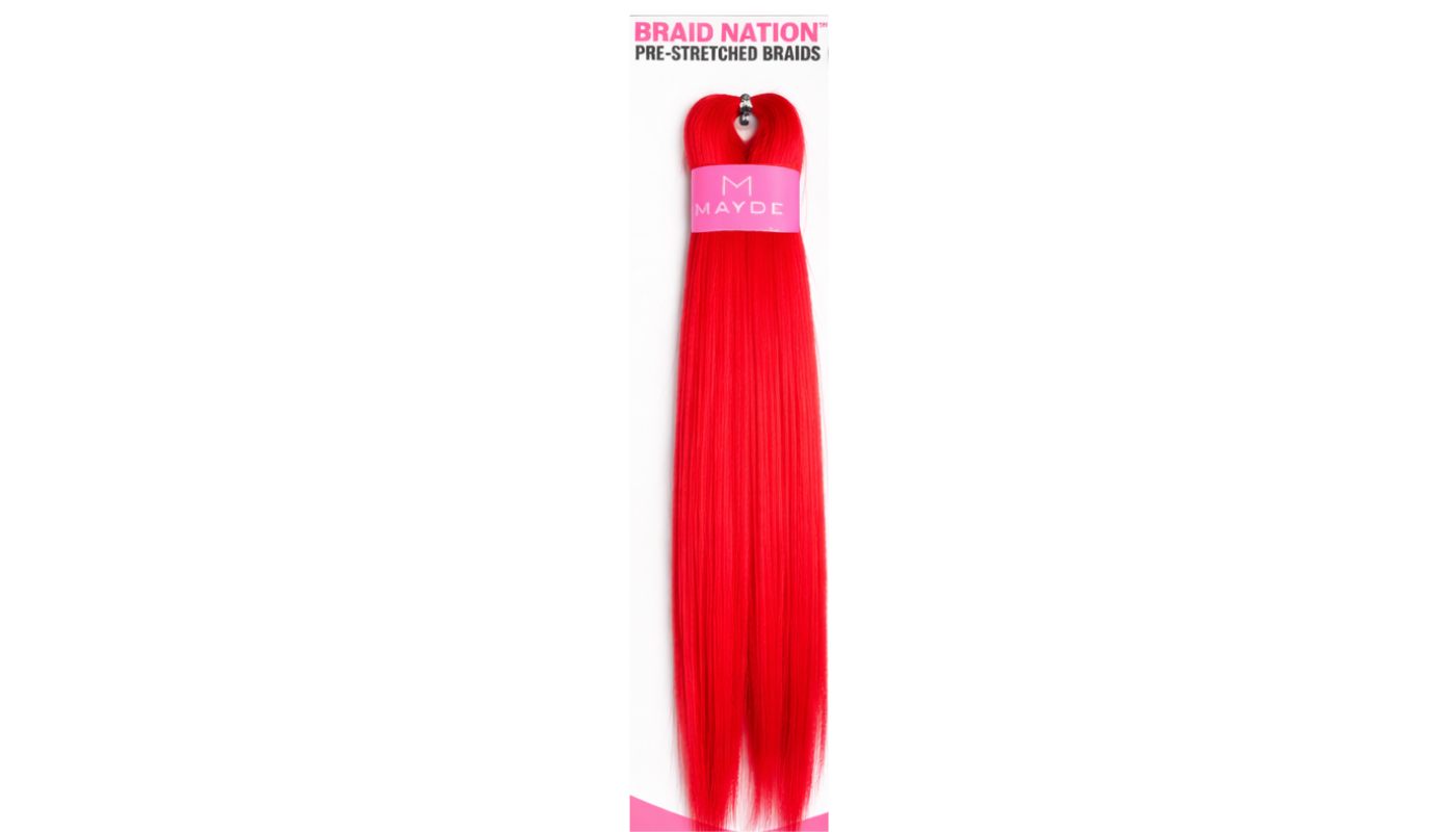 Mayde Beauty 1X BRAID NATION KID 18"-RED