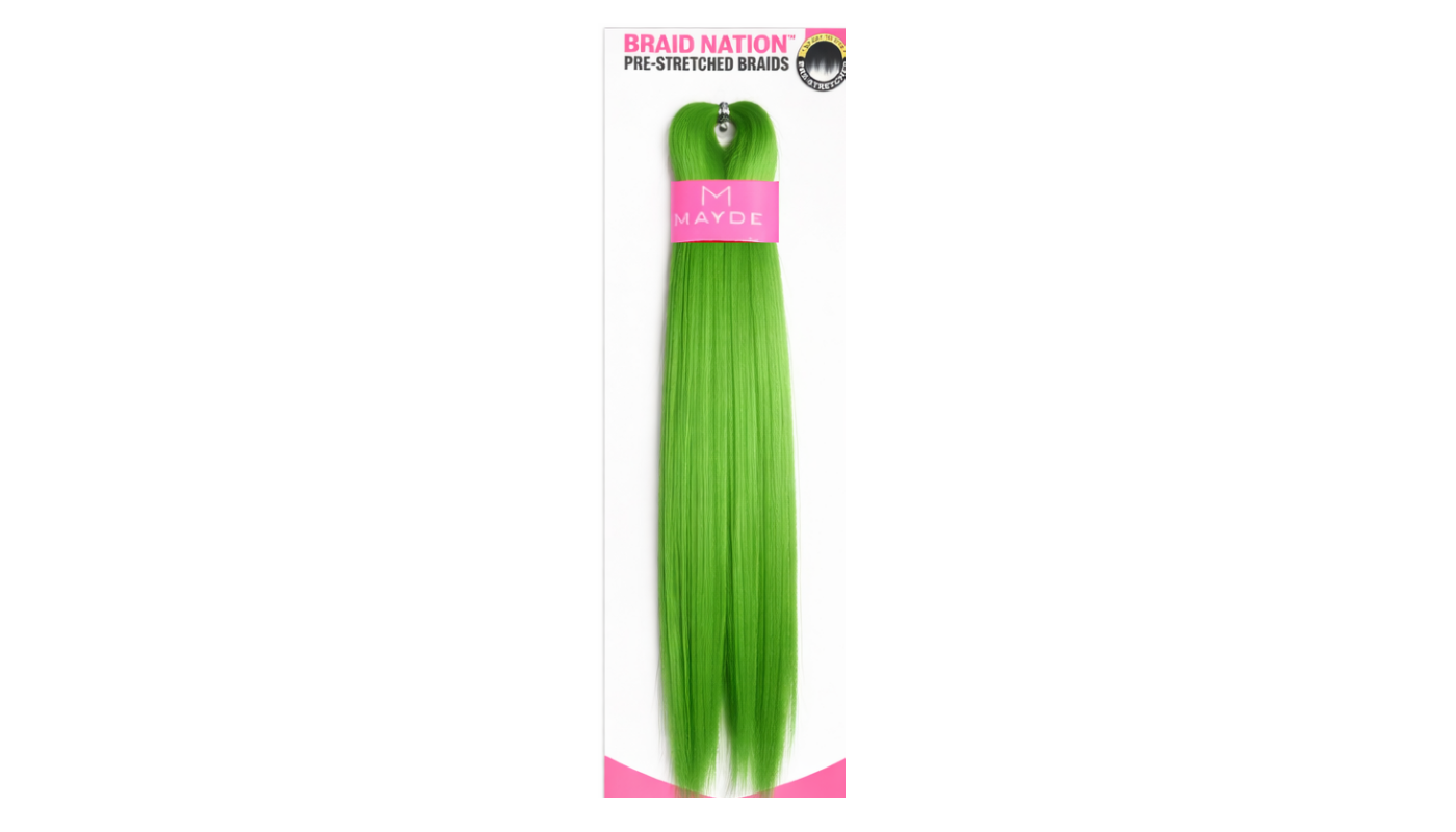 Mayde Beauty 1X BRAID NATION KID 18"-GREEN