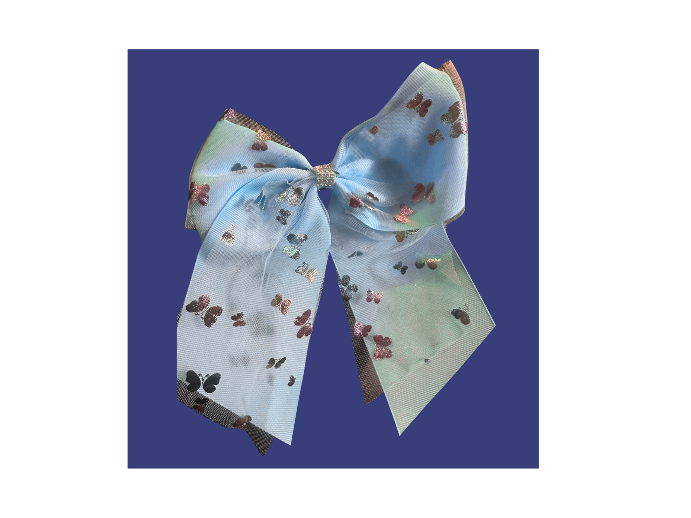 HAIR BOW-Soft Blue