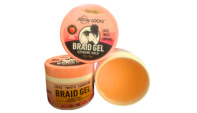 AllDay Locks-Locks &amp; Braid Gel Control-Peach 5oz