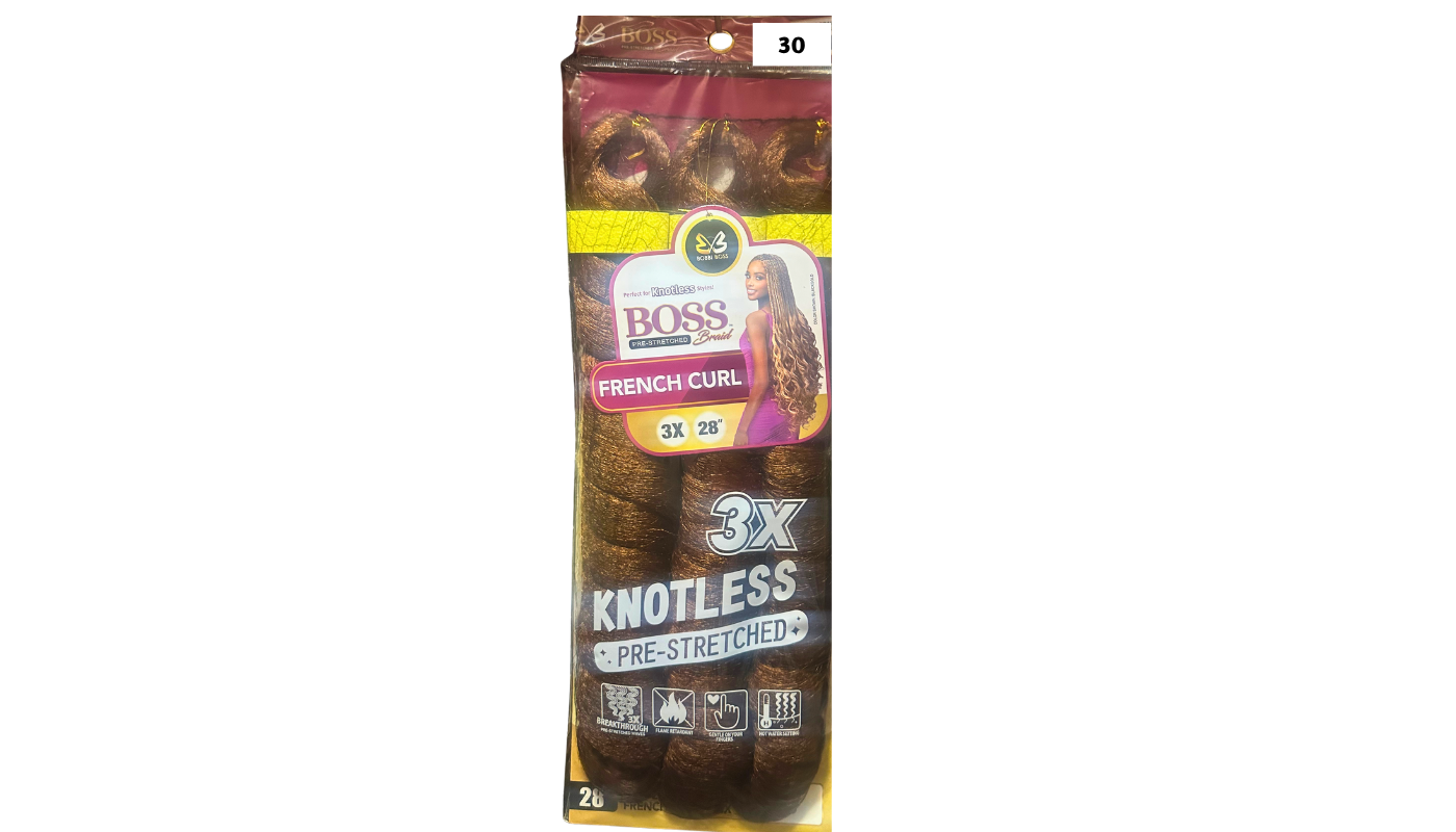 Bobbi Boss Braid  French Curl 3x 28"-Color: 30