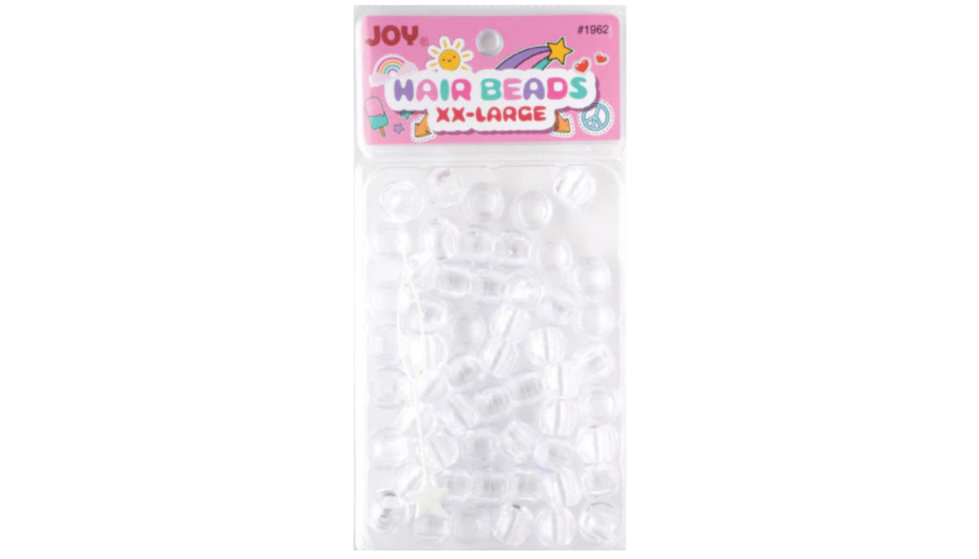 Beads-Round XX-Large 60 Count- Clear