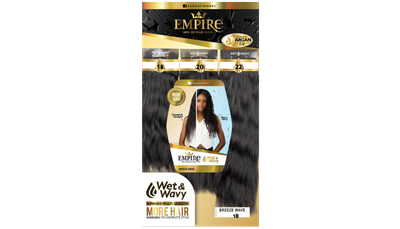 Empire Wet &amp; Wavy BREEZE WAVE 18/20/22-Color:1B