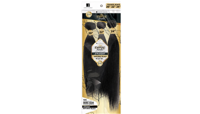 Sensationnel Empire Bundles 20" 22" 24" STRAIGHT: Color: Natural Black