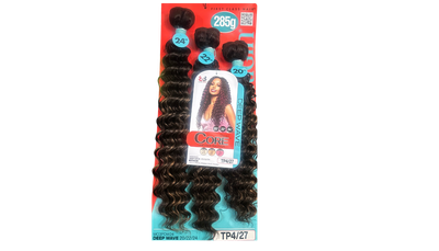Bobbi Boss Miss Origin CORE 3PCS DEEP WAVE 20"/22"/24"-Color: 4/27