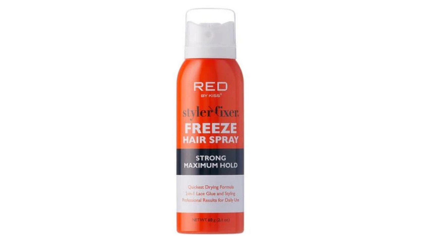 RED by Kiss Styler Fixer Freeze Hair Spray 2oz -Maximum Hold