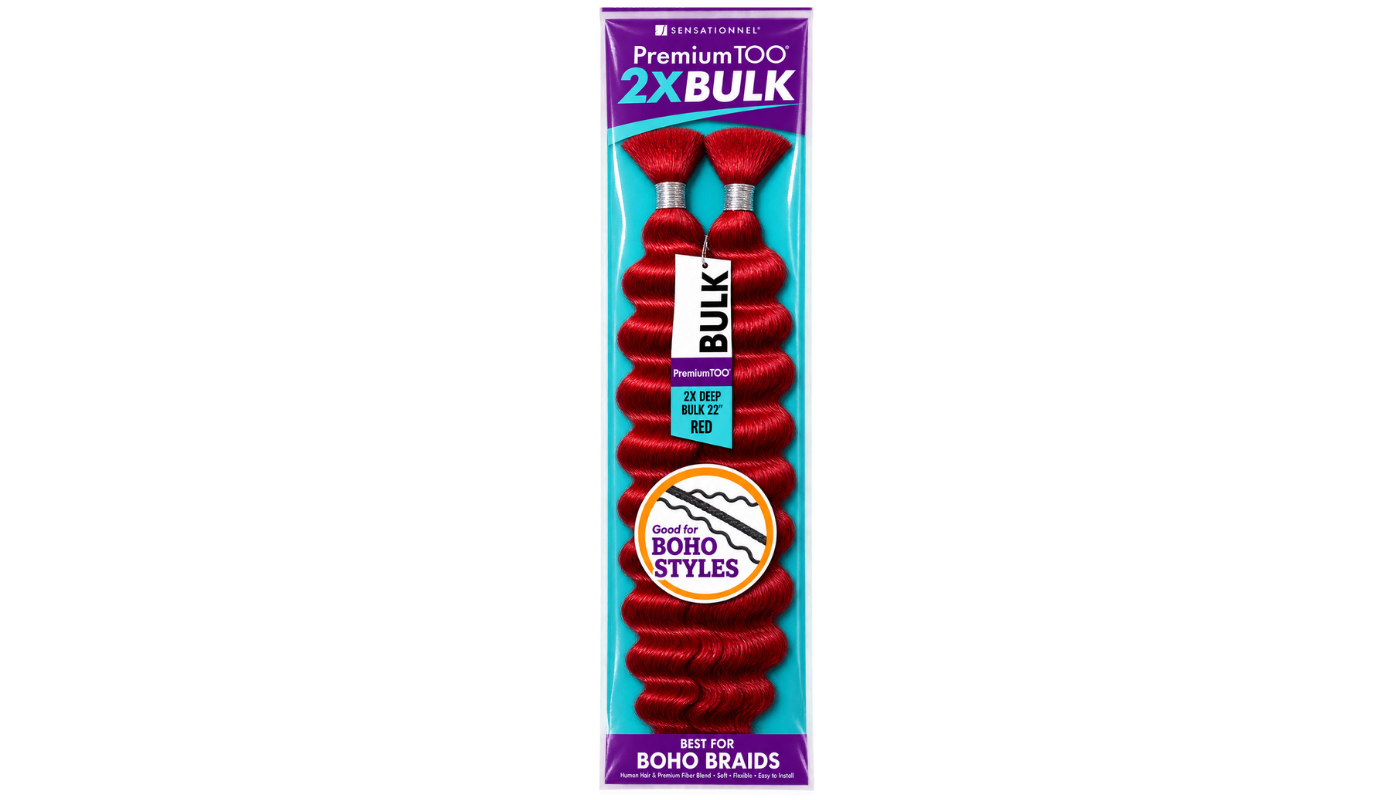 Sensationnel PREMIUM TOO-2X DEEP BULK 22-Color:Red