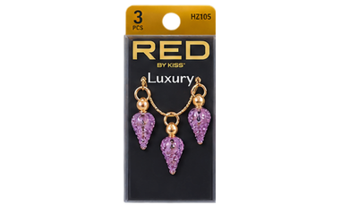 Braid Charms: Luxury Purple /Gold Shell
