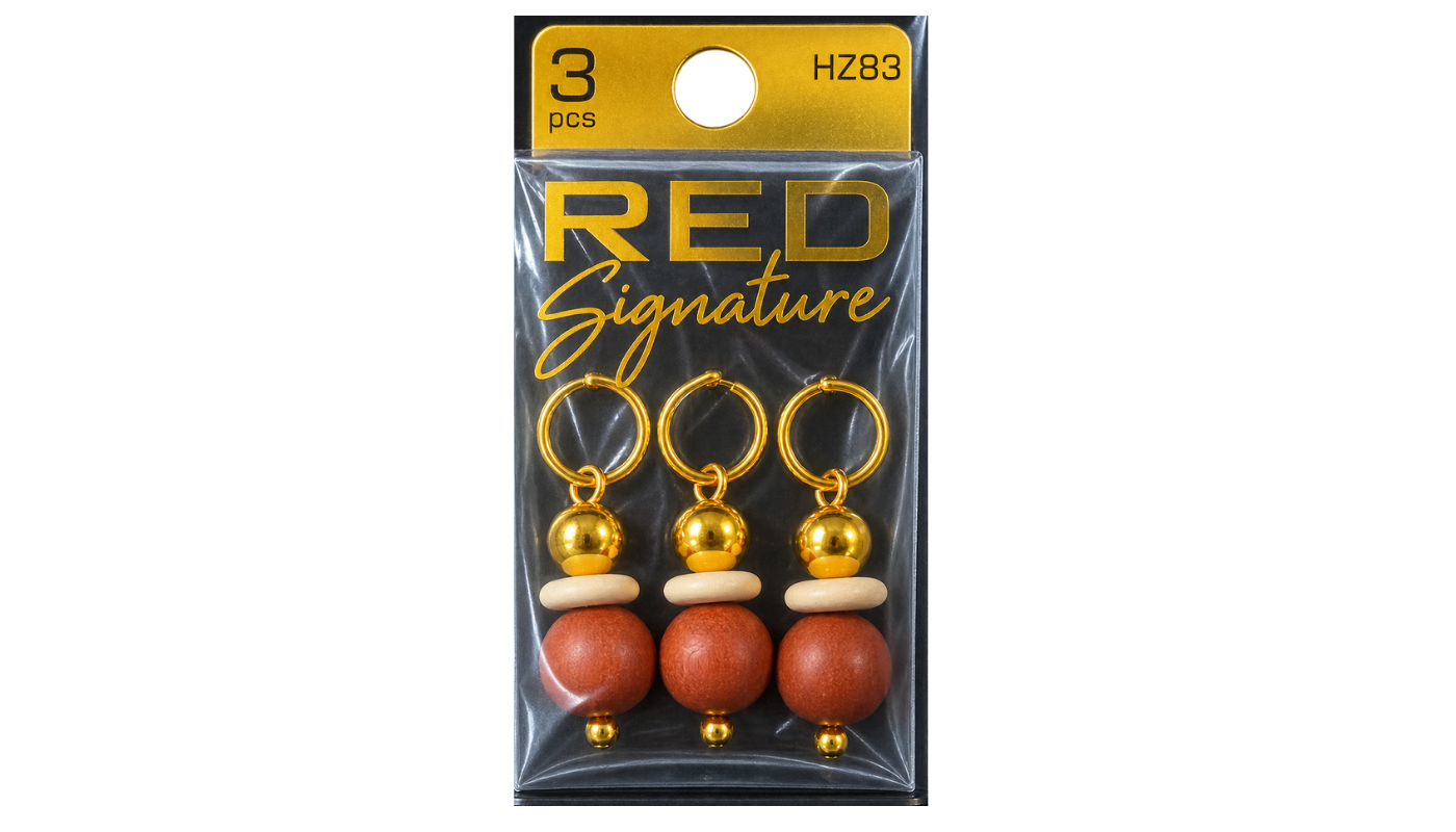 Braid Charms: Signature Gold/Brown Ball
