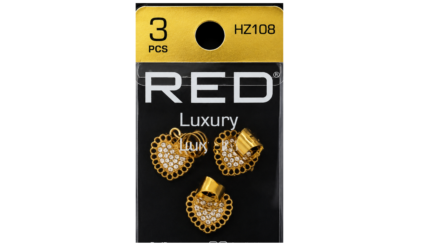 Braid Charms: Luxury Bling Heart