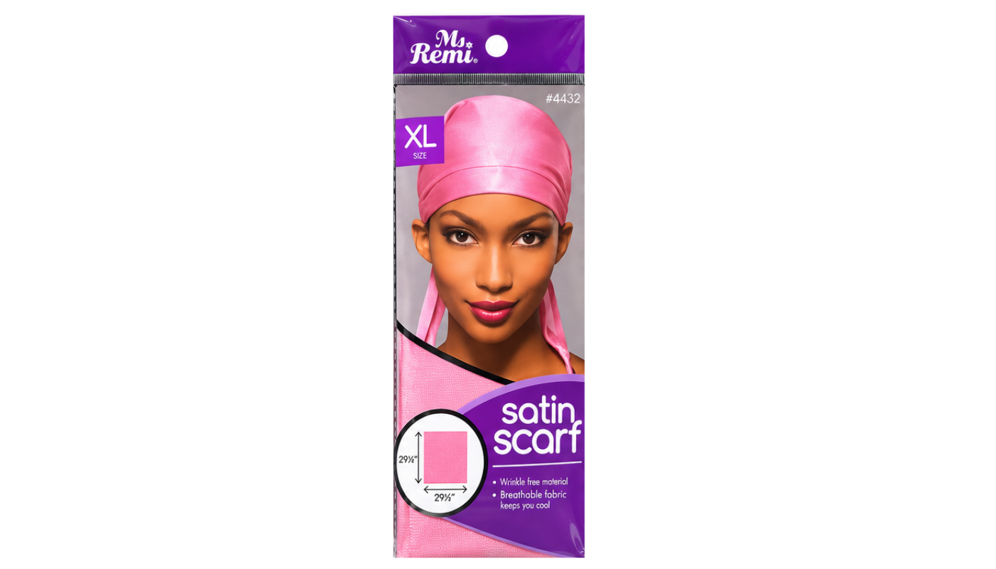 Ms.Remi Satin Scarf-Pink