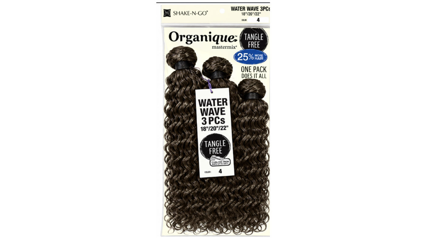 Organique Mastermix 3pcs Water Wave 18"/20"/22" Color: 4