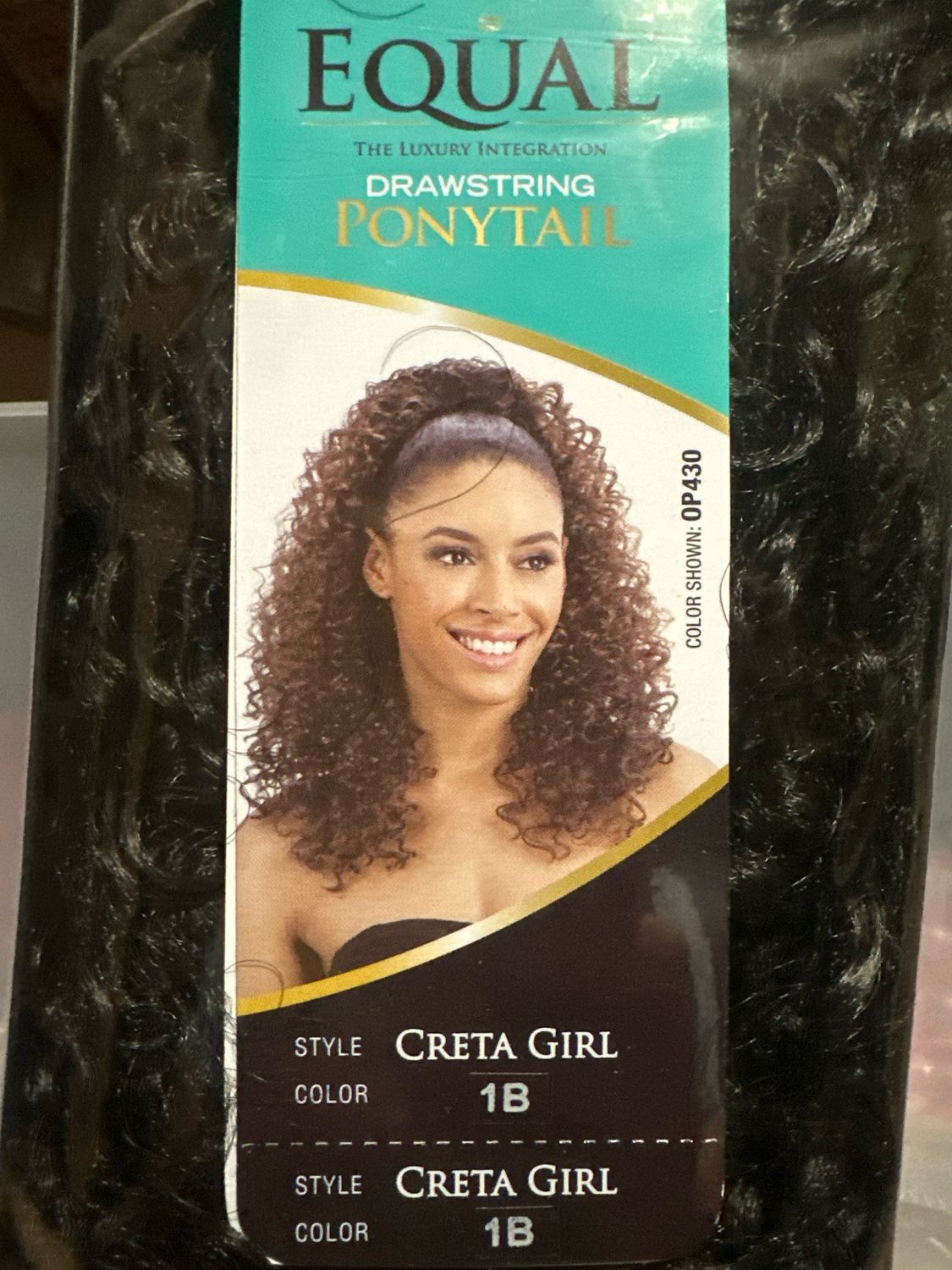 Freetress Equal Drawstring Ponytail - Creta Girl Color: 1B
