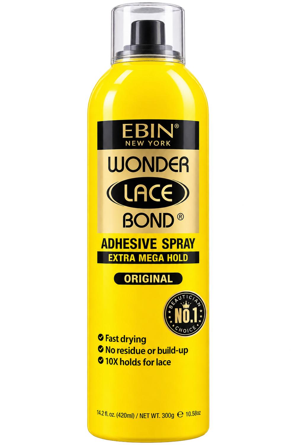EBIN  Wonder Lace Bond Adhesive Spray Extra Mega Hold 14.2oz