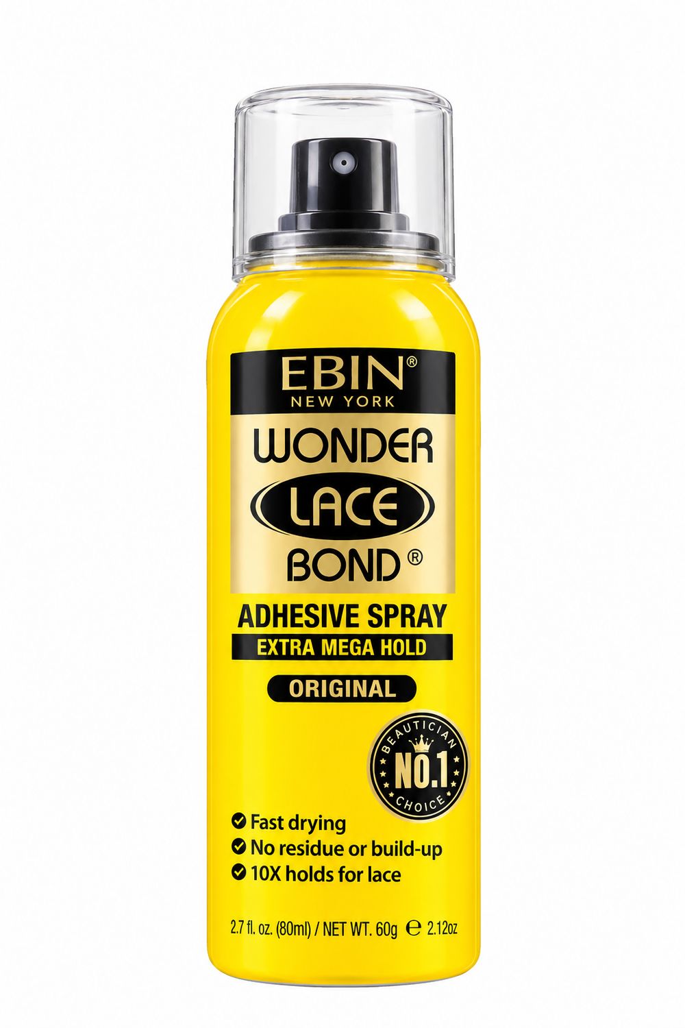 EBIN  Wonder Lace Bond Adhesive Spray Extra Mega Hold 2.7 oz